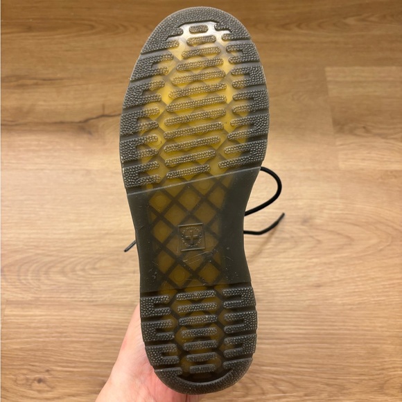 Dr. Martens White Air Wair Zavala Combat Moto Boots - Picture 4 of 9